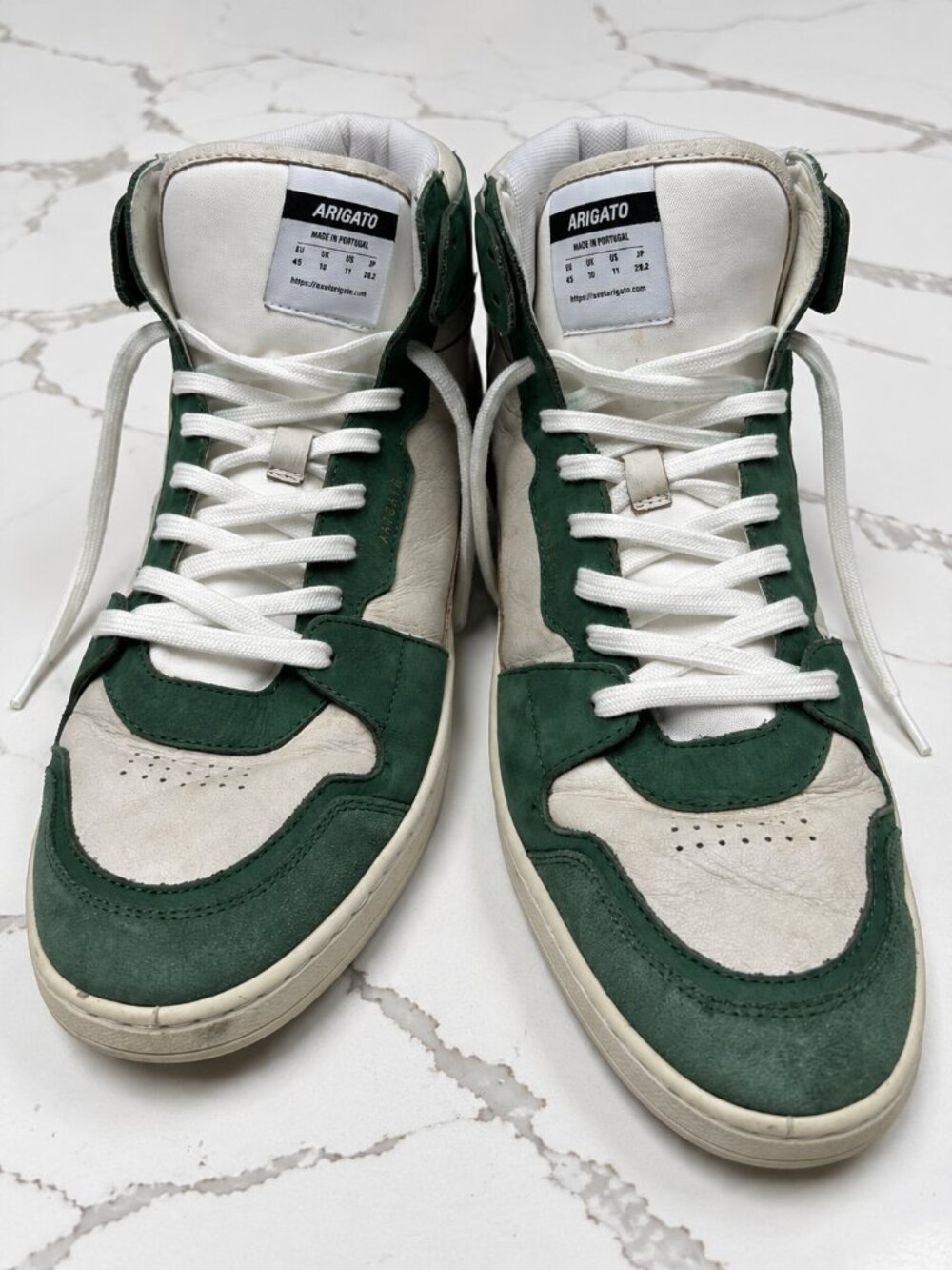 Axel Arigato Green & Cream High-Top Sneakers EU 45